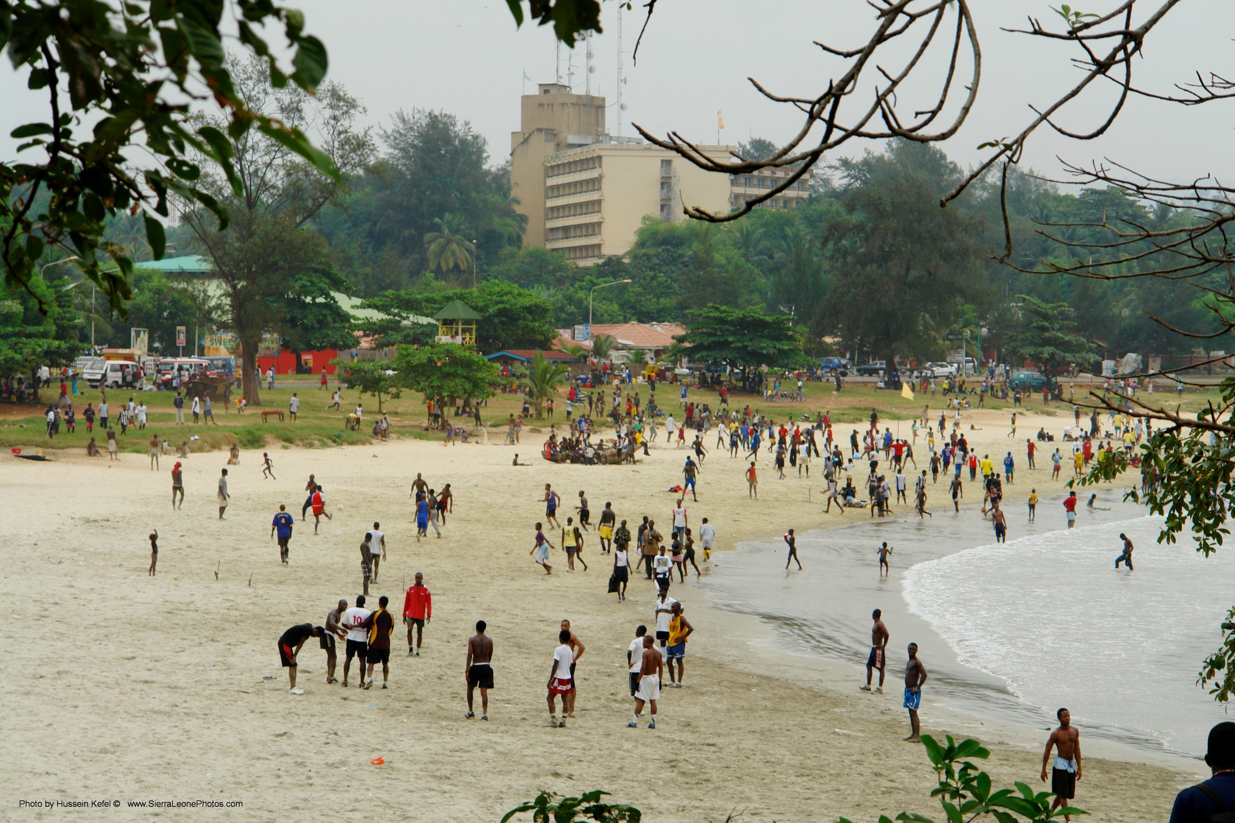 Lumley Beach in Freetown, Sierra Leone