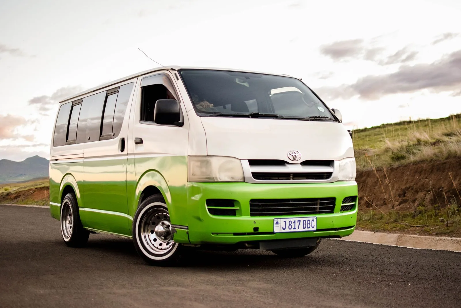 Passenger van for group airport transfers and tours